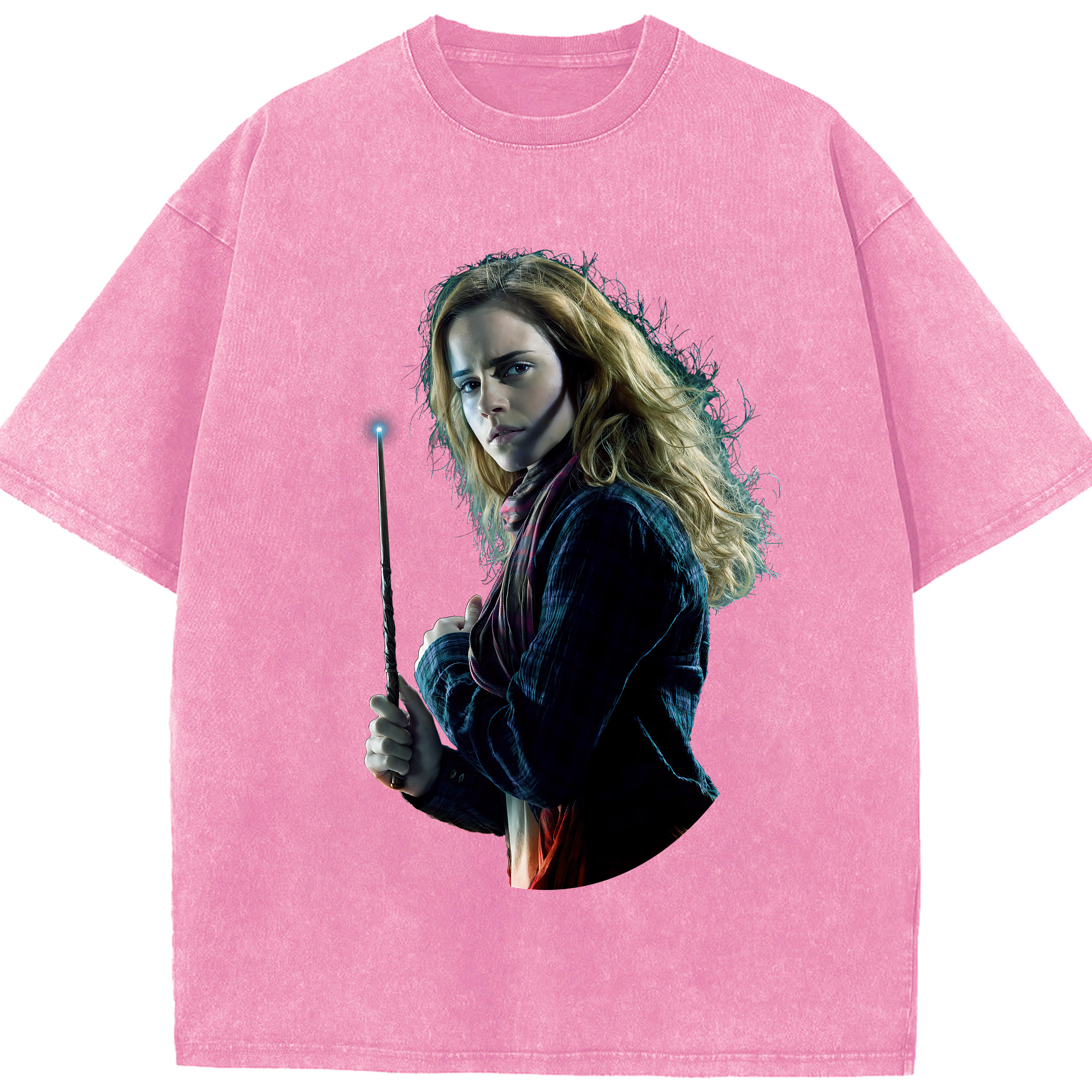 （画像用） Harry Potter ハリー・ポッターシリーズ 綿100% ヴィンテージ風 半袖Tシャツ（フロントプリント）